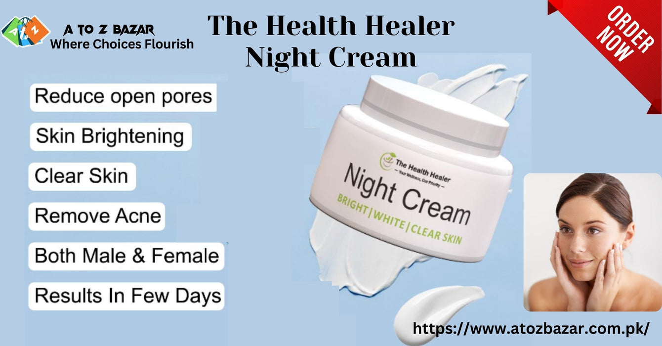 The Health Healer🤍Whitening🌙Night Cream✨Free Delivery 🔥All over Pakistan🚚