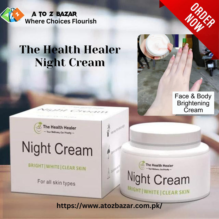 The Health Healer🤍Whitening🌙Night Cream✨Free Delivery 🔥All over Pakistan🚚